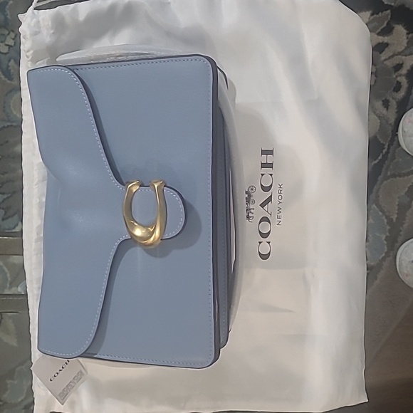 🥰SOLD🥰Price Firm Coach Bluebell Chain Tabby Leather Shoulder Bag - Picture 8 of 16